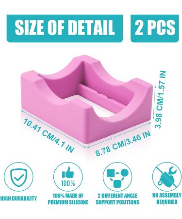 Small Silicone Tumbler Holder with Built-in Slot - Pink | Vinyl Decal Application Tool - Buy Online on GoSupps.com