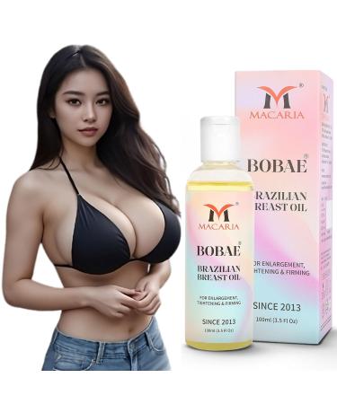MACARIA Bobae Brazilian Breast Enlargement Enhancement & Firming Oil Chest Flatness And Sagging Care Breast Enhancement Oil For Dry Cracked s