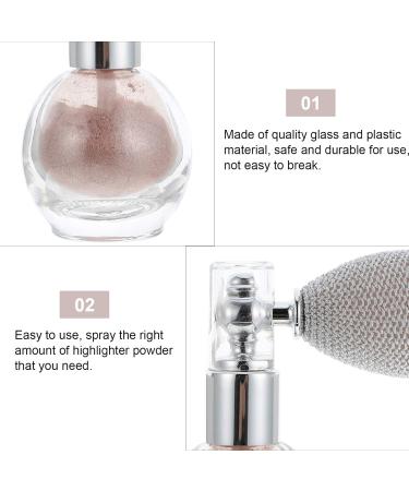  LALAFINA LALAFINA Highlighter Powder Spray Body Glitter High Gloss Shimmer Sparkle Makeup Powder for Women and Girls (Nude Pink) - Buy Online on GoSupps.com