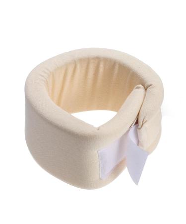 Supvox Adjustable Sponge Neck Collar - Pain Relief & Support Bandage (Beige) | International Shipping - Buy Online on GoSupps.com