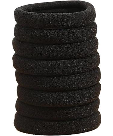 Geteawily Black Hair Bands Seamless Hair Tie Ponytail Holders Seamless Ponytail Holders Hair Elastic Bands Hair Scrunchies For Women Girls - Buy Online on GoSupps.com