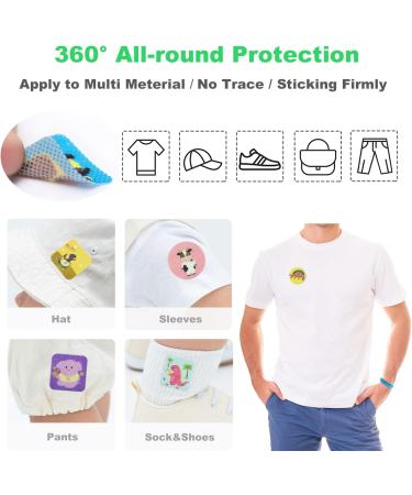 360 Pack Natural Plant-Based Mosquito Repellent Patches Stickers for Kids & Adults - Indoor/Outdoor Travel, Camping, Hiking - Buy Online on GoSupps.com