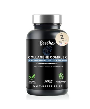 Collagen Complex | 120 Capsules | Marine Collagen Peptide Type 1 | Enriched with Hyaluronic Acid Q10 Magnesium and Vitamins | Anti-Aging Beauty & Joints | Proven Effectiveness