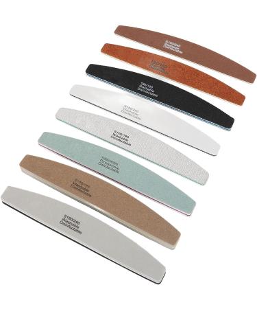 Professional Half Moon Nail File Set for Fast POLISHING and Shaping Nails Manicure Tool KIT - Buy Online on GoSupps.com