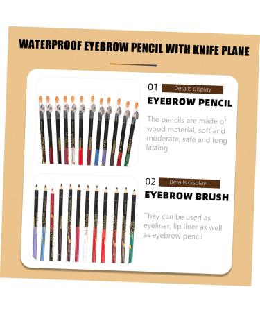 FRCOLOR 36 pcs lip liner eyeliner makeup pencil eyebrow liner eyebrow pencil eyeliner pen lipstick pencil - Buy Online on GoSupps.com