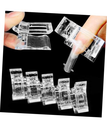 DOITOOL 1 Set Nail Set Nail Art Kit De Manicura Reusable Acrylic Nails Dual Nail Mold Nail Clip Lengthening Nail Tips Clip Nail Gel Manicure Nail Pen Stainless Steel and Nylon Fiber White - Buy Online on GoSupps.com