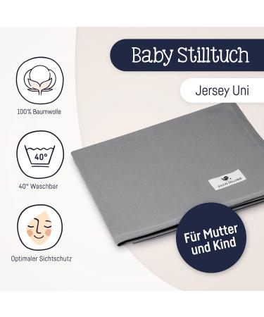 Julius Z llner Nursing Cover - 100% Jersey Cotton Oeko-TEX Standard 100 Made in Germany Uni Stone | International Shipping Available - Buy Online on GoSupps.com