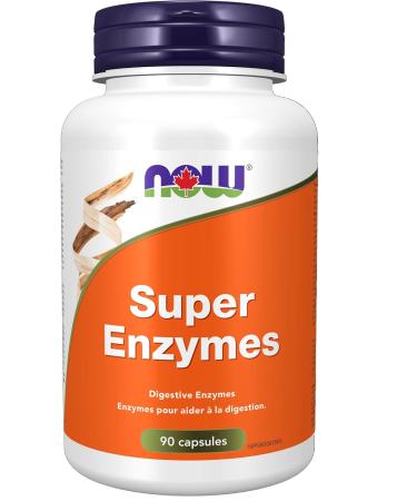 NOW Super Enzyme Capsules 180 Count & Foods Super Enzymes 90cap Capsules + Enzymes 90 Count (Pack of 1) - Buy Online on GoSupps.com