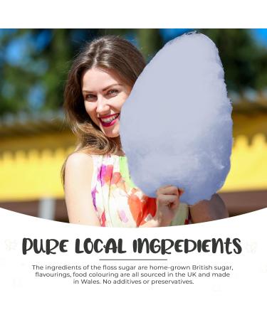 Baking Beauty and Beyond Premium Cola Flavour Floss Sugar 800g - Bulk Cotton Candy Flossing Sugar with Natural Ingredients for Every Occasion - Buy Online on GoSupps.com