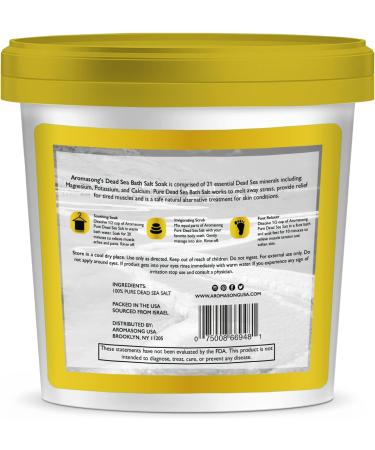 Aromasong Dead Sea Salts for Soaking - 5 Lb Bucket, Fine Grain Bath Salt - Buy Online on GoSupps.com