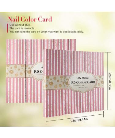  ZJchao Nail Presentation Book 2 Types of Nail Color Display Board Books Nail Polish Color Display Card Board (Card Book) - Buy Online on GoSupps.com