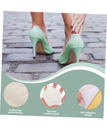 FOMIYES Heel Cushion Stickers - 15 Pairs Self-Adhesive Half Size Heel Grips for Women - Cuttable White Sponge Sandal Cushion Protectors - Buy Online on GoSupps.com