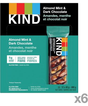 KIND Fruit & Nut Bars Dark Chocolate Mint Gluten Free Low Sugar 72 Count Almond Mint & Dark Chocolate - Buy Online on GoSupps.com
