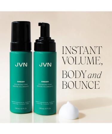 JVN Embody Volumizing Foam 6.7 Fl Oz - Clean, Volume-Boosting Foam for All Hair Types | Adds Fullness, Lasting Hold, Color Safe & Sulfate Free - Buy Online on GoSupps.com