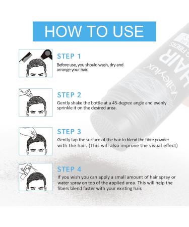 sefudun Natural Hair Building Fibres (BLACK) Hair Fibres Powder Thinning Hair Instantly Fill in 15 Sec |Unisex | 4 Shades- Hair Thickener and Topper Fine Hair - Buy Online on GoSupps.com