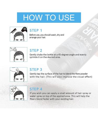 Hair Building Fibers with Spray Applicator Pump - Instantly Thicker Fuller Hair, Conceals Hair Loss in 30 Sec - 4 Shades for Men & Women - 27.5g (Black) - Buy Online on GoSupps.com
