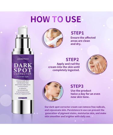 ASHEPANX Dark Spot Remover Cream for Face and Body - Melasma & Hyperpigmentation Treatment | Brightening & Moisturizing Formula | Age Spot & Sun Spot Corrector - Instant Results - Buy Online on GoSupps.com