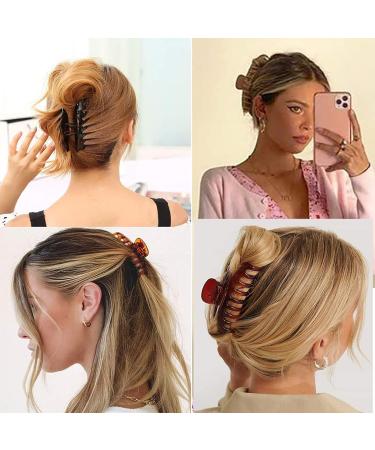 Bqmte 8 Pcs Large Hair Claw Clips for Thick & Thin Hair - No Slip Matte Strong Hold 90s Fashion - Colorful Jaw Clips for Women and Girls - Buy Online on GoSupps.com