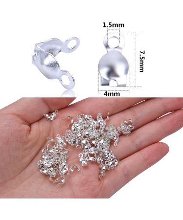 BronaGrand 1000pcs Silver Bead Tips Knot Covers for DIY Jewelry Making - Buy Online on GoSupps.com