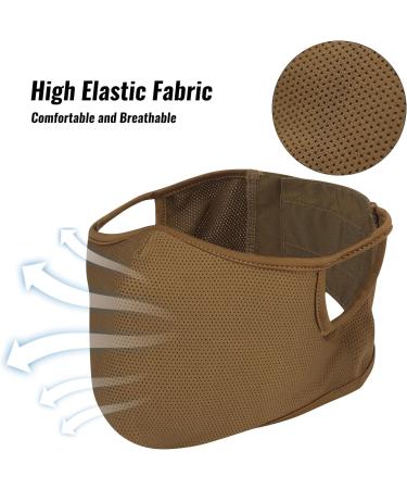 Qavctw Tactical Shooting Mask - Foldable Silicone Airsoft Mask for Outdoor Sports | Breathable Half Face Mask for Paintball Hunting Riding & Climbing - Buy Online on GoSupps.com