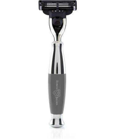 Edwin Jagger Grey Diffusion 36 Series Shaving Set | Pure Badger Hair Brush for Mach3 Blades - International Shipping Available - Buy Online on GoSupps.com