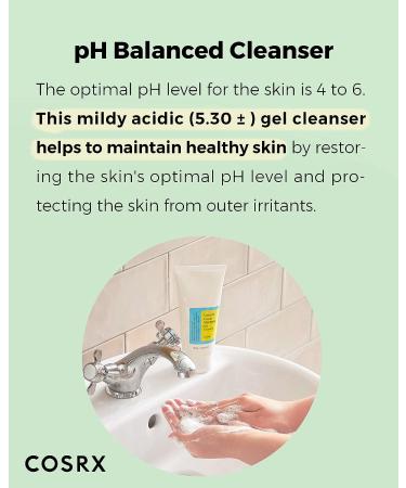 COSRX Low pH Good Morning Gel Cleanser 1.7 fl.oz | TSA Approved Travel Size Korean Skin Care | Acne Prone Skin pH Balancing Cleanser - Buy Online on GoSupps.com