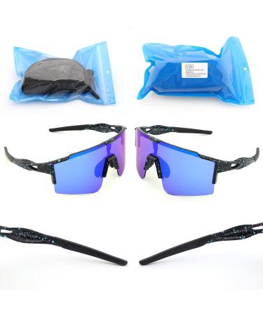 Duduking Sports Glasses | UV400 Protection Cycling Sunglasses for Men & Women | Interchangeable Lenses for Outdoor Activities - Buy Online on GoSupps.com