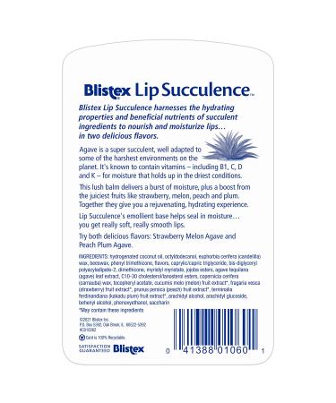 Blistex Lip Succulence Tropical - 2 Pack (0.15 oz Each) | Moisturizing Lip Balm - Buy Online on GoSupps.com