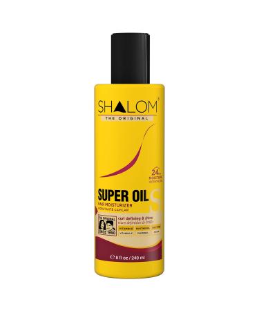 SHALOM | Hair Moisturizer Super Oil | With Vitamin E & Panthenol | Restores and Moisturizes Hair to Give it a Healthy and Shiny Look | Salt Free | 8 fl oz