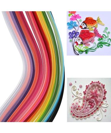 TXIN 1300 Quilling Paper Strips 3mm - 26 Colors Quill Paper Kit for DIY Art Craft - Multicolor - Buy Online on GoSupps.com
