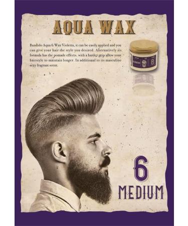 Bandido Aqua Wax No. 6 Violetta - Premium Hair Styling Wax | International Shipping - Buy Online on GoSupps.com