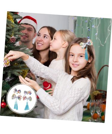 minkissy 2 Pairs Hairpin Ponytail Holder Gripper Girls Hair Bow Ties Festive Clips Antique Hair Clips Hair Catch Barrette Tassel Hair Accessories Elasticity Polyester Child China - Buy Online on GoSupps.com