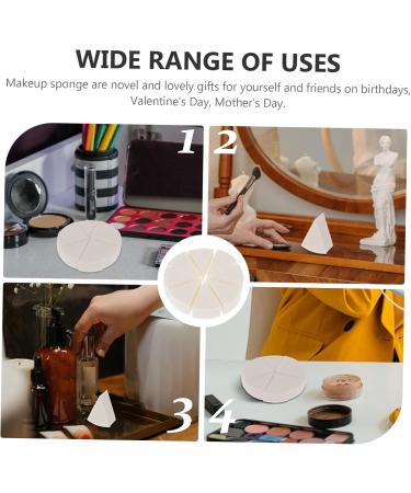 MAGICLULU 8 Sets Triangular Sponge Puff Face Powder Sponge Puff Triangular Puff Esponjas Para Maquillaje Facial Pads Sponges Wedge Sponge for Makeup Cosmetics White Girl Mini - Buy Online on GoSupps.com