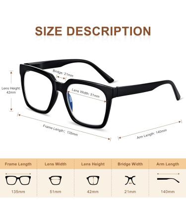 EASY READ 3 Pairs Reading Glasses for Women - Square Computer Blue Light Blocking Anti-UV Readers with Spring Hinge in Black Tortoise & Grey 1.5x - Buy Online on GoSupps.com