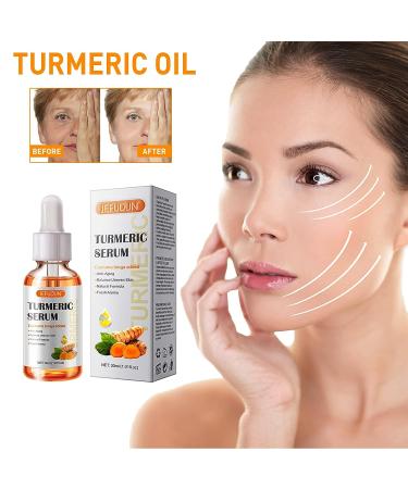 Turmeric Dark Spot Corrector Serum - Acne, Hyperpigmentation, Smooth Skin - Hyaluronic Acid, Vitamin C & E - 1.01 FL.OZ - Buy Online on GoSupps.com