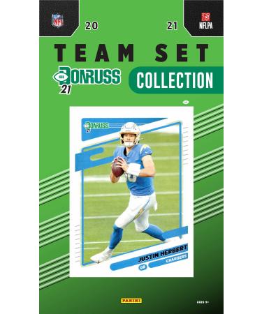 Los Angeles Chargers 2021 Factory Sealed 12 Card Team Set with Justin Herbert and 4 Rated Rookie Cards Plus