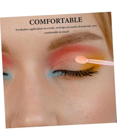 Balacoo 100pcs Eye Shadow Stick Double Ended Makeup Brush Eyeshadow Makeup Applicator Makeup 7.5x0.5cm Pink - Buy Online on GoSupps.com