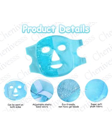 Cooling Face Mask with Velcro Fastener Ice Cream Mask for Swelling & Dark Circles Hot & Cold Compress for Skin Care - Buy Online on GoSupps.com