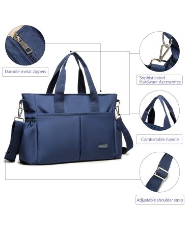 Royalfair Baby Diaper Pocket - Travel Messenger Bag with Insulating Bag & Hook Navy Blue (40 x 28 x 12.8 cm) - Perfect for International Shipping - Buy Online on GoSupps.com