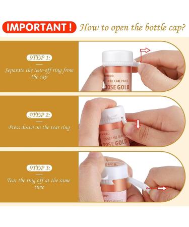 Nomeca Edible Cake Paint - Food Grade Metallic Paint for Cake Decorating 15g Food Coloring Baking Fondant Gumpaste Chocolate Candy Cookie (Sliver)) 7.5 ml (Pack of 2) - Buy Online on GoSupps.com