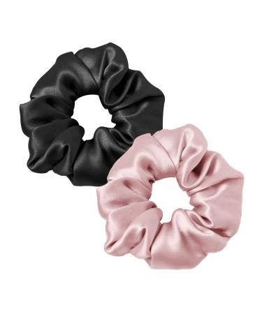Lilysilk 100% silk hair rings women ponytail bracker hair band made of silk silk hair tie packaging reus (black+altrosa 2) 2 pieces (1 Pack) black+altrosa - Buy Online on GoSupps.com
