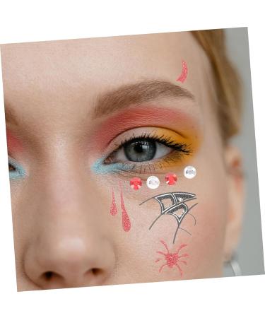 ABOOFAN 2 Sheets halloween decorations sticker face for DIY fake face for halloween Face Decals Halloween Face Decals the face Eye patch plastic - Buy Online on GoSupps.com