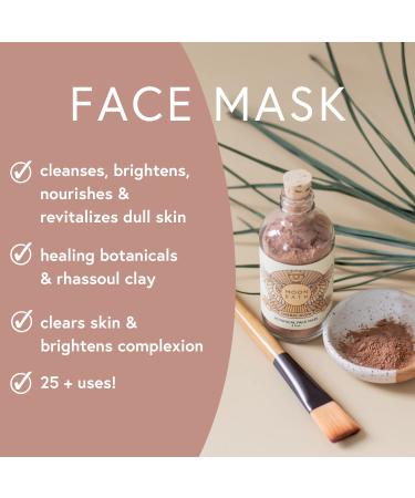 Moon Bath Cosmic Glow Face Mask | Ayurvedic Herbal & Clay Mask for Radiance Inflammation Relief & Skin Brightening | Organic Beauty 4 fl oz - Buy Online on GoSupps.com