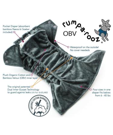 Kangacare Rumparooz OBV Diaper - Saffron | Eco-Friendly Reusable Cloth Diaper for International Shipping - Buy Online on GoSupps.com