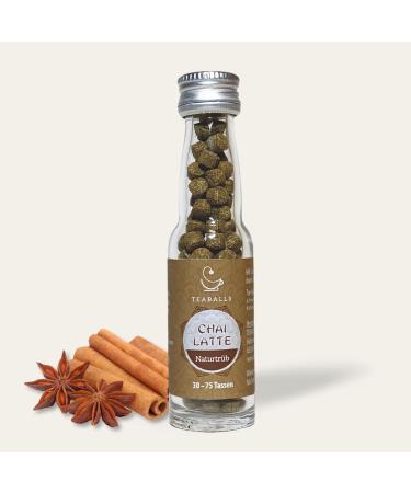Teaballs - Chai Latte Natural cloudy (1 x 11g) |approx. 150 teaballs |For approx. 30-75 cups of tea |100% purely vegetable |Known from: The thing of the year chai latte 30-75 cups
