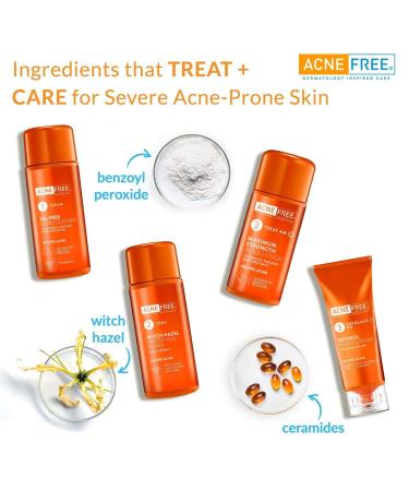 AcneFree 24 Hour Severe Acne Clearing System - 11.52 oz | Effective Acne Treatment for All Skin Types - Fast International Shipping - Buy Online on GoSupps.com