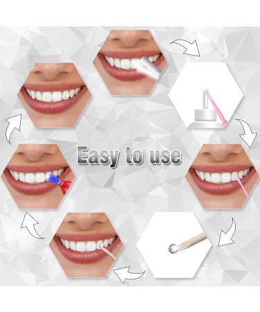 25-Piece Tondiamo Tooth Gem Kit: Removable Fashionable Tooth Jewelry - Rice & Round Style Clear Crystal Ornaments - Buy Online on GoSupps.com