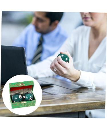 Healvian 2st Health Massage Handball - Baoding Balls | Stone & Cloisonn Magnetic Massage Balls for Wellness | Chinese Medicine for Adults - Buy Online on GoSupps.com