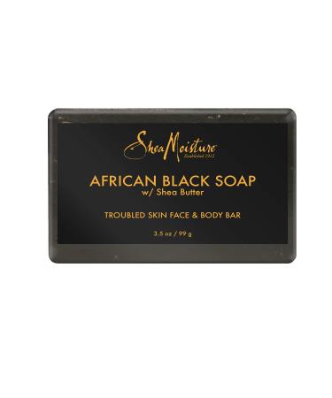 Shea Moisture Organic African Black Soap Acne Prone Face & Body 3.5 Ounce