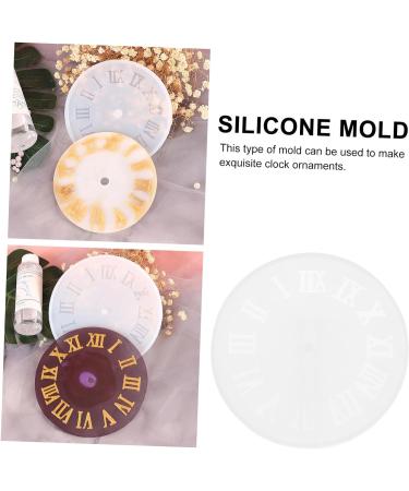 1pc Clock Mold Silicone Candle Mold DIY Mold Jewelry Resin Molds Clock for Resin Silicone Soap Roman Numeral Epoxy Resin Molds Resin Art Molds Wall Clock Silica Gel Chocolate As Shown 15.5X15.5CM - Buy Online on GoSupps.com